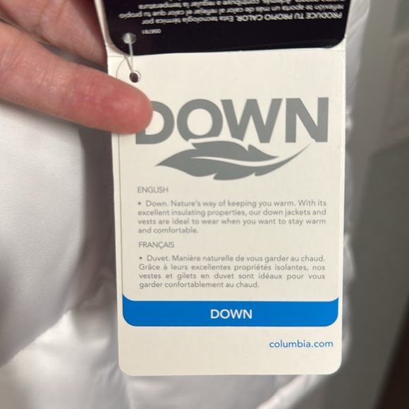 Women’s White Columbia Midnight Snow Down Vest, Large - Picture 12 of 14